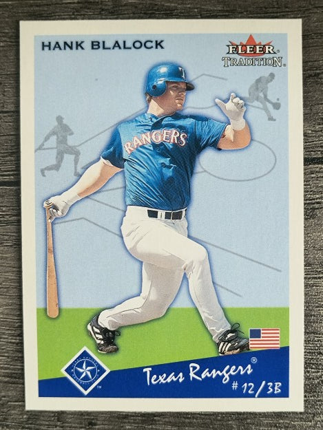2002 Fleer Tradition Update #U190 Hank Blalock