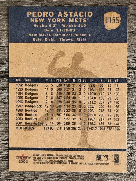 2002 Fleer Tradition Update #U155 Pedro Astacio