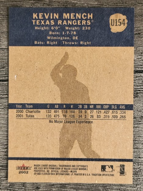 2002 Fleer Tradition Update #U154 Kevin Mench