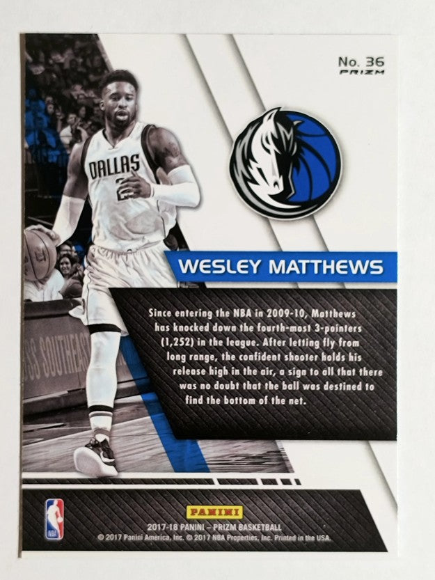 2017-18 Panini Prizm Fundamentals Prizms Fast Break #36 Wesley Matthews