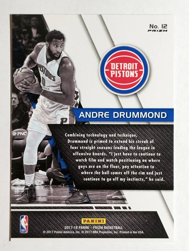 2017-18 Panini Prizm Fundamentals Prizms Fast Break #12 Andre Drummond