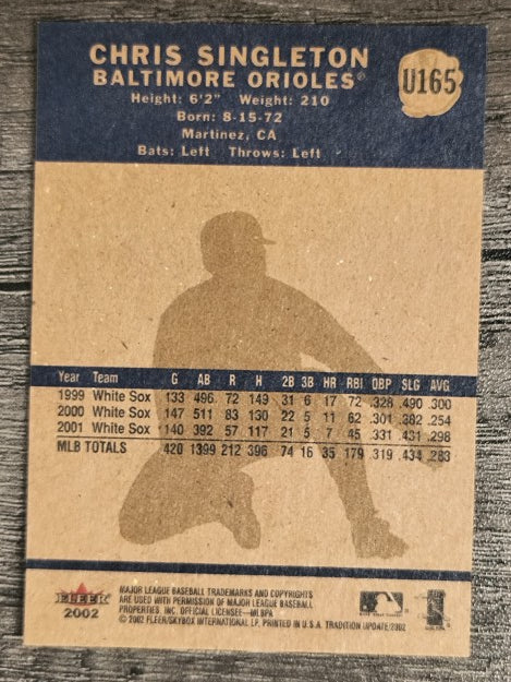 2002 Fleer Tradition Update #U165 Chris Singleton