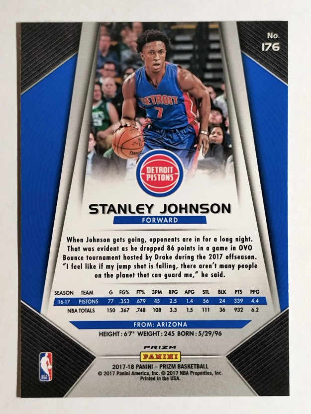 2017-18 Panini Prizm Prizms Fast Break #176 Stanley Johnson