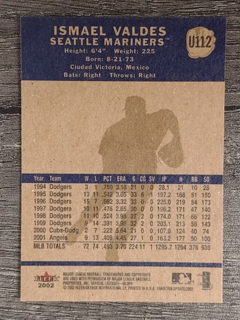 2002 Fleer Tradition Update #U112 Ismael Valdes
