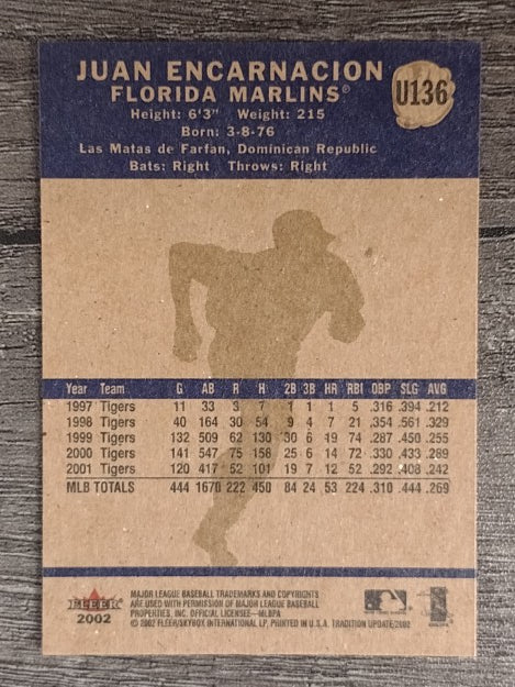 2002 Fleer Tradition Update #U136 Juan Encarnacion