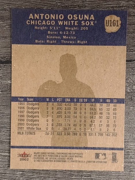 2002 Fleer Tradition Update #U161 Antonio Osuna
