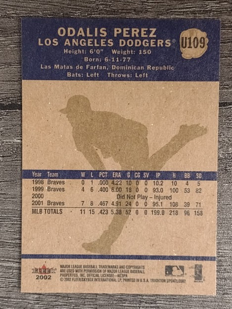 2002 Fleer Tradition Update #U109 Odalis Perez
