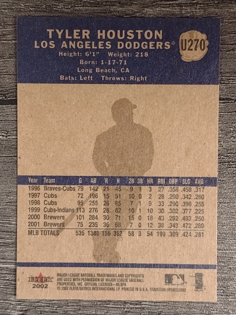 2002 Fleer Tradition Update #U270 Tyler Houston