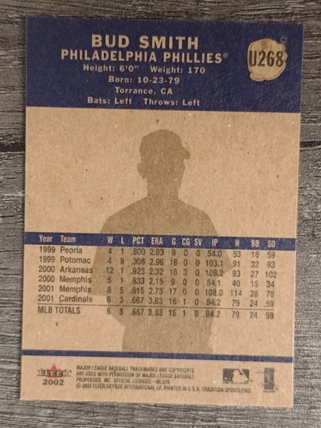2002 Fleer Tradition Update #U268 Bud Smith