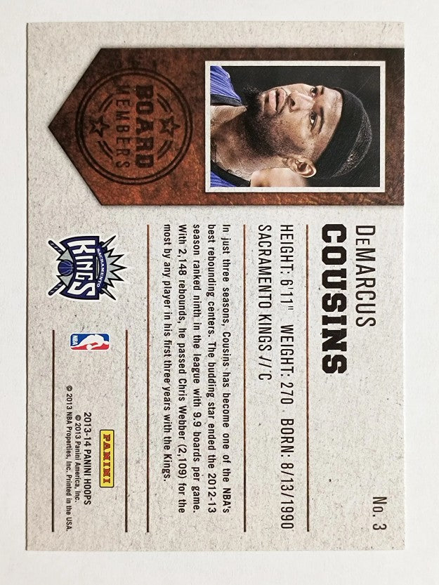 2013-14 Hoops Board Members #3 DeMarcus Cousins