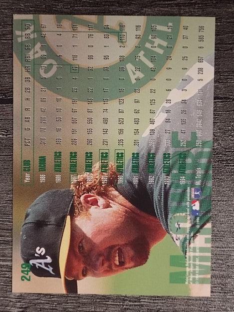 1995 Fleer #249 Mark McGwire
