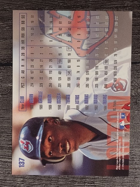 1995 Fleer #137 Kenny Lofton