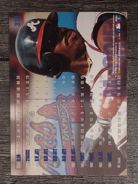 1995 Fleer #312 Fred McGriff