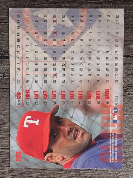 1995 Fleer #283 Will Clark