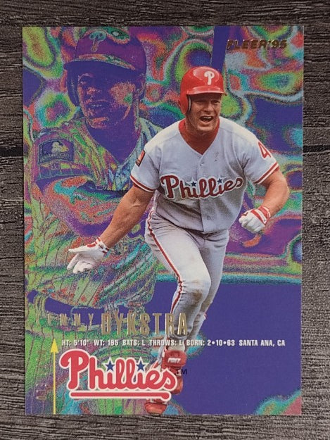 1995 Fleer #390 Lenny Dykstra