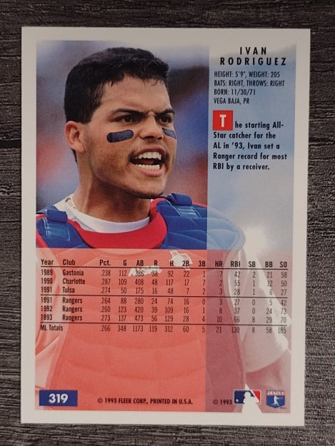 1994 Fleer #319 Ivan Rodriguez
