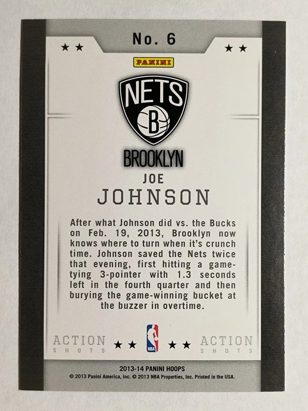 2013-14 Hoops Action Shots #6 Joe Johnson
