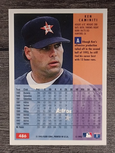 1994 Fleer #486 Ken Caminiti