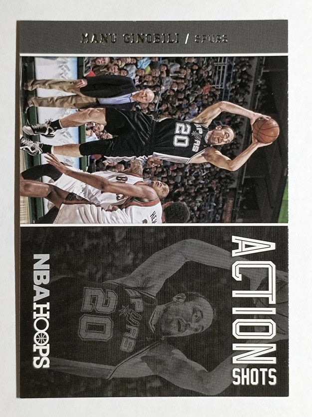 2013-14 Hoops Action Shots #4 Manu Ginobili