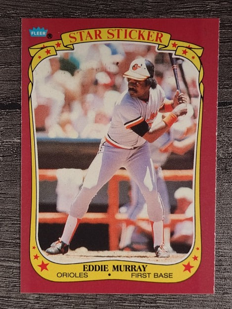 1986 Fleer Star Stickers #81 Eddie Murray