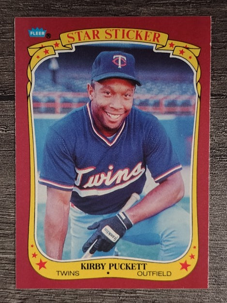 1986 Fleer Star Stickers #90 Kirby Puckett