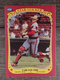 1986 Fleer Star Stickers #38 Carlton Fisk