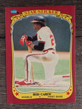 1986 Fleer Star Stickers #20 Rod Carew