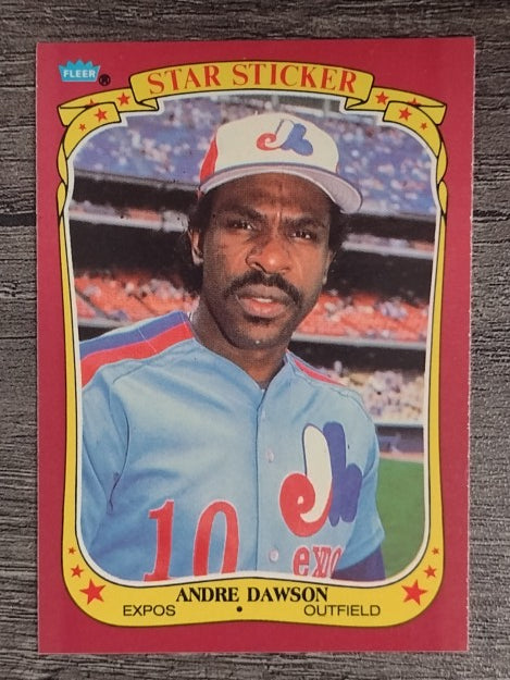 1986 Fleer Star Stickers #32 Andre Dawson