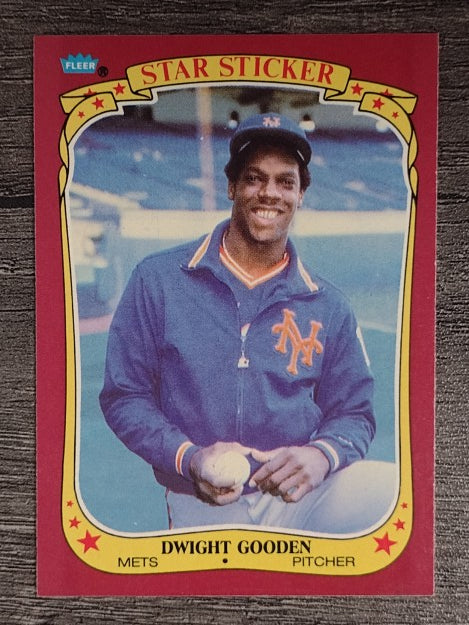 1986 Fleer Star Stickers #46 Dwight Gooden
