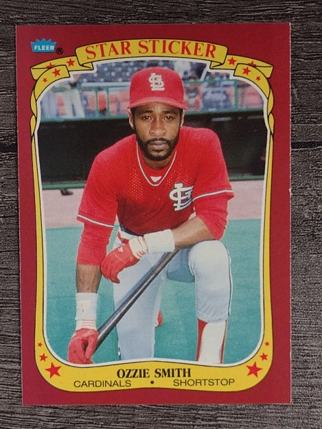 1986 Fleer Star Stickers #113 Ozzie Smith