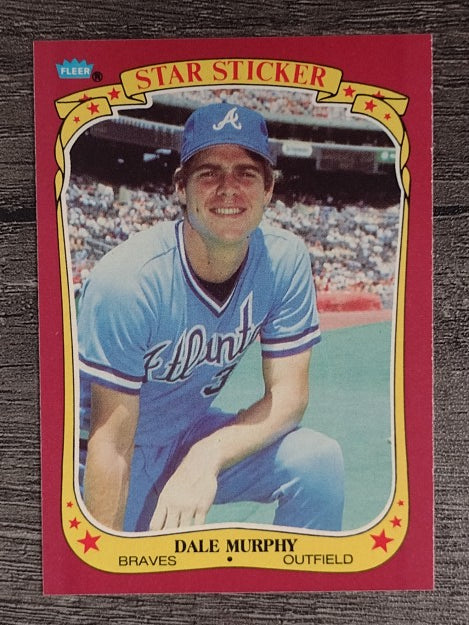 1986 Fleer Star Stickers #80 Dale Murphy