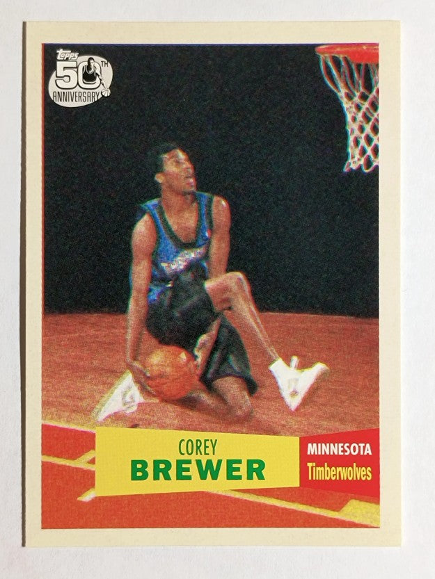 2007-08 Topps 1957-58 Variations #117 Corey Brewer