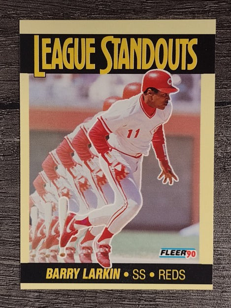 1990 Fleer League Standouts #1 Barry Larkin
