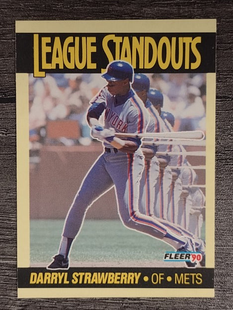 1990 Fleer League Standouts #3 Darryl Strawberry