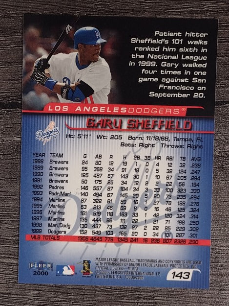 2000 Fleer Focus #143 Gary Sheffield