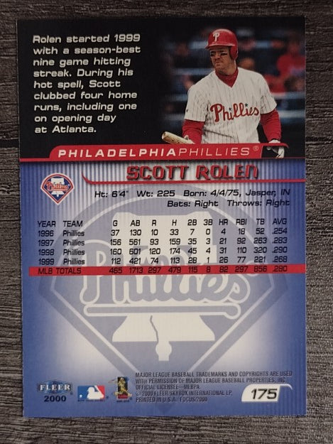 2000 Fleer Focus #175 Scott Rolen