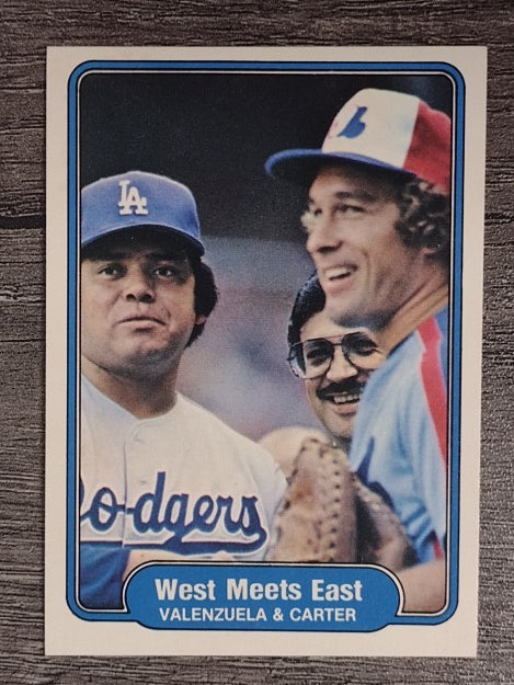 1982 Fleer #635 Fernando Valenzuela/Gary Carter