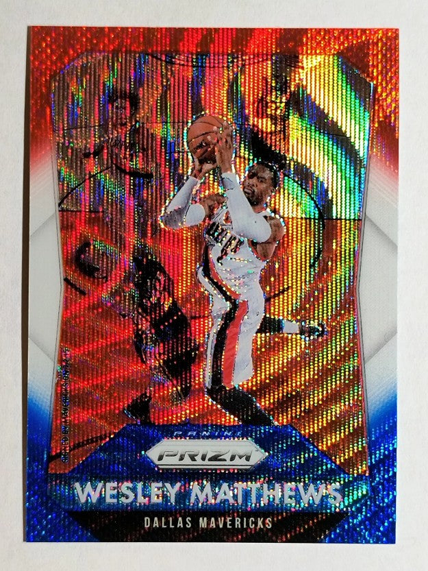 2015-16 Panini Prizm Prizms Red White Blue #40 Wesley Matthews
