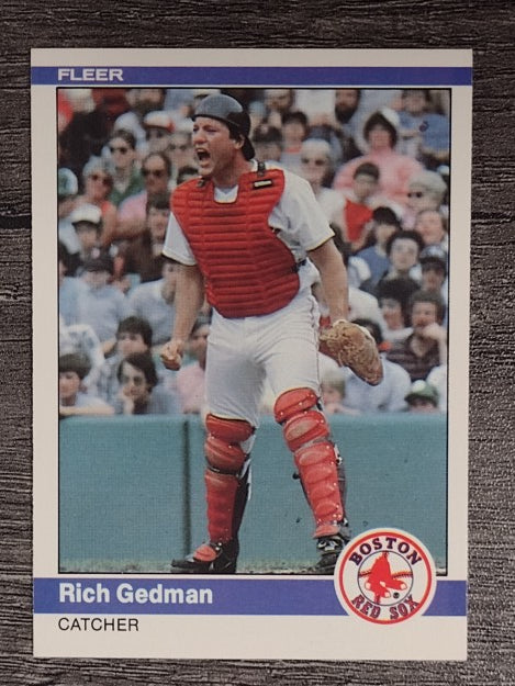1984 Fleer #398 Rich Gedman