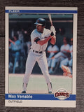 1984 Fleer #385 Max Venable