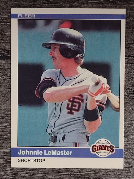 1984 Fleer #378 Johnnie LeMaster