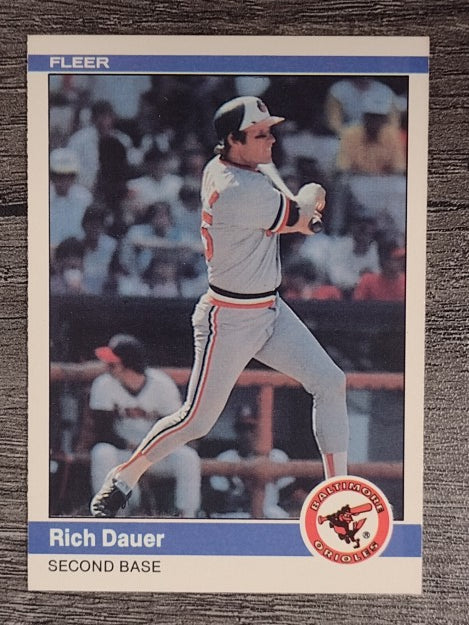 1984 Fleer #4 Rich Dauer