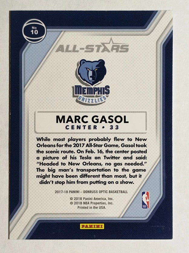 2017-18 Donruss Optic All Stars #10 Marc Gasol