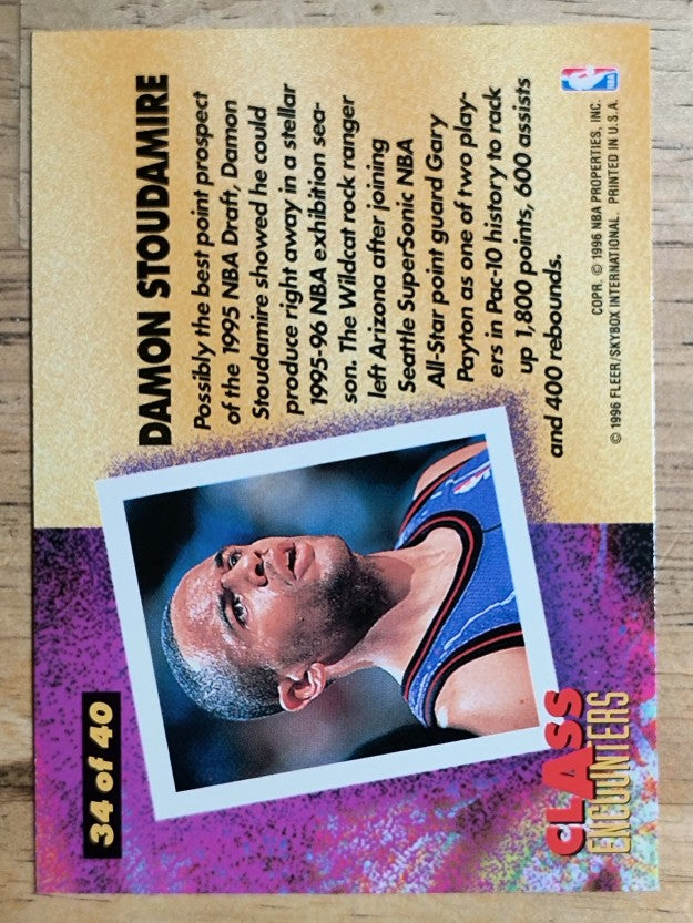 1995-96 Fleer Class Encounters #34 Damon Stoudamire