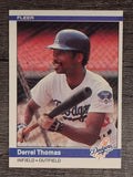 1984 Fleer #114 Derrel Thomas