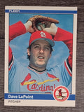 1984 Fleer #328 Dave LaPoint