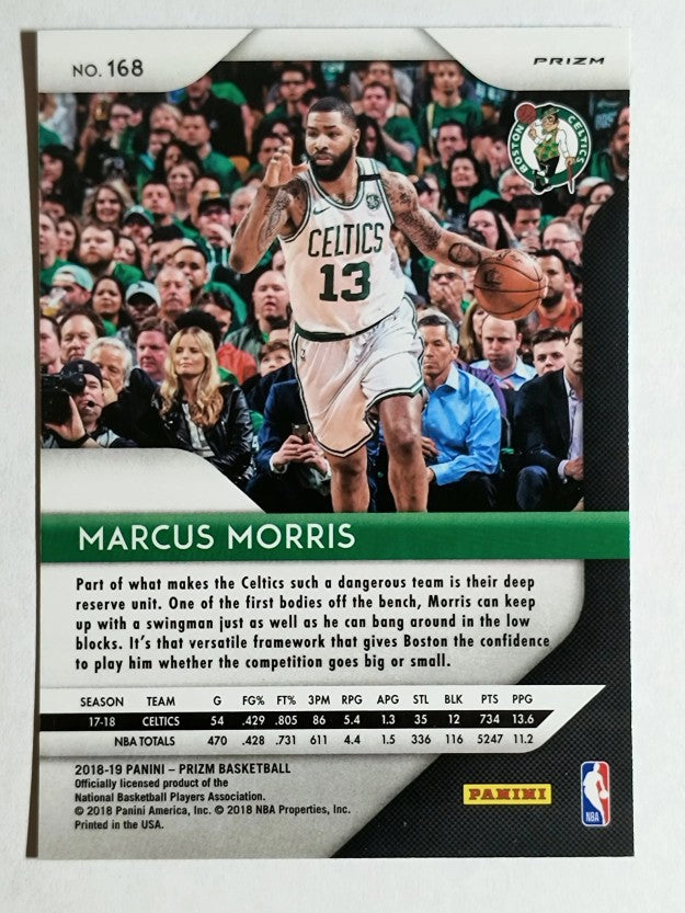 2018-19 Panini Prizm Prizms Green #168 Marcus Morris