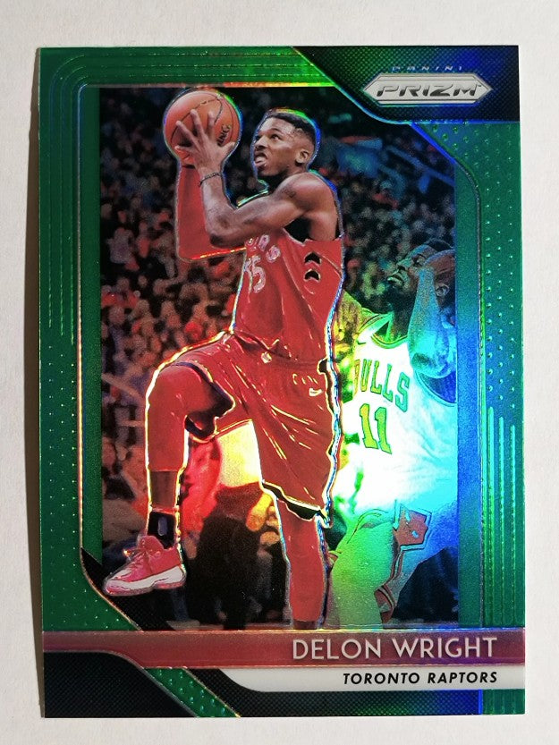 2018-19 Panini Prizm Prizms Green #113 Delon Wright