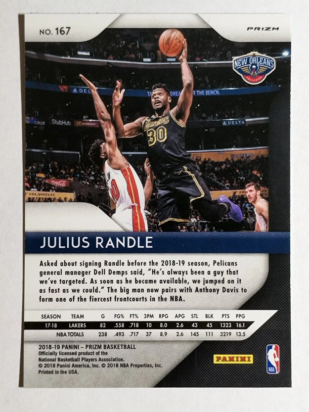 2018-19 Panini Prizm Prizms Green #167 Julius Randle
