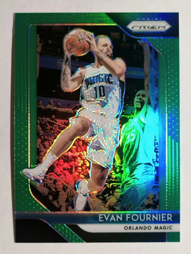 2018-19 Panini Prizm Prizms Green #139 Evan Fournier